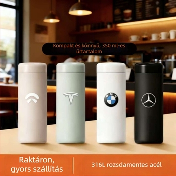 316 rozsdamentes acél termosz pohár nőknek, zsebméret, aranyos és minimalist dizájn, hordozható víz pohár, kis kapacitás