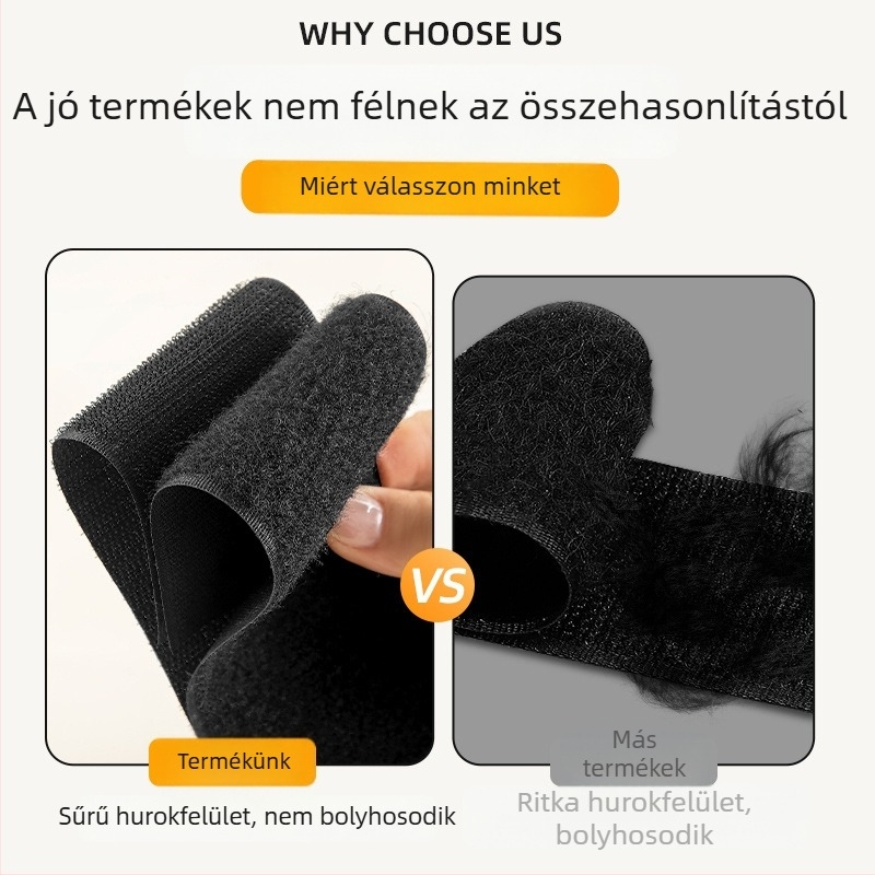 Nylon Velcro szalag ragasztó hátlappal, textil rögzítő