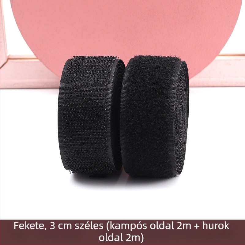 Nylon Velcro szalag ragasztó hátlappal, textil rögzítő