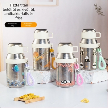 Tiszta titánium kettős falú termosz 500 ml