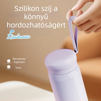Strawberry Life szigetelt pohár, hordozható rozsdamentes acél teás és víz elválasztó pohár, ajándék férfiaknak és nőknek
