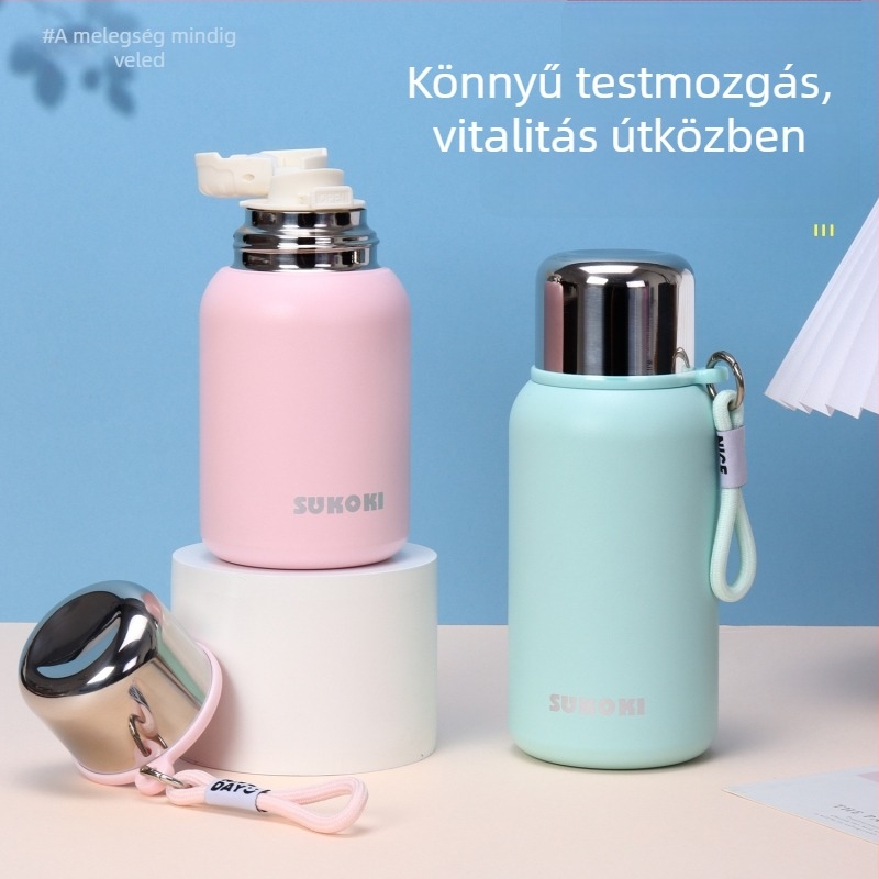 316 rozsdamentes acél termosz, nagy kapacitású, szigetelt, diákoknak és kültéri használatra, logónyomtatás