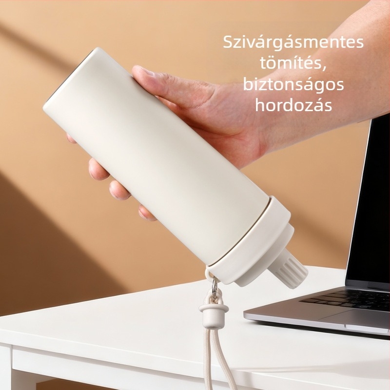 Rozsdamentes acélból készült szigetelt pohár szívószállal, nagy kapacitású, uniszex, autóhoz és kültéri használatra