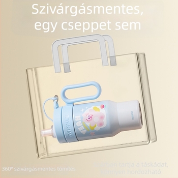 Nagy kapacitású termosz 304 rozsdamentes acél belsővel, hordozható, tea elválasztóval és szívószállal