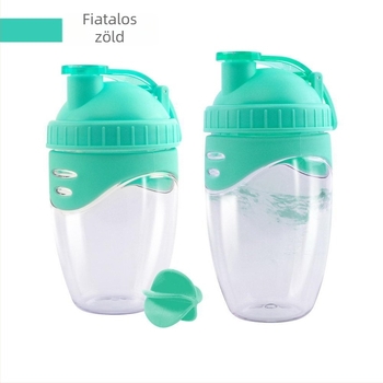 500/700 ml magas hőmérsékletnek ellenálló shaker kültéri sportokra, műanyag tejshake keverő pohár golyóval, fehérje por pohár