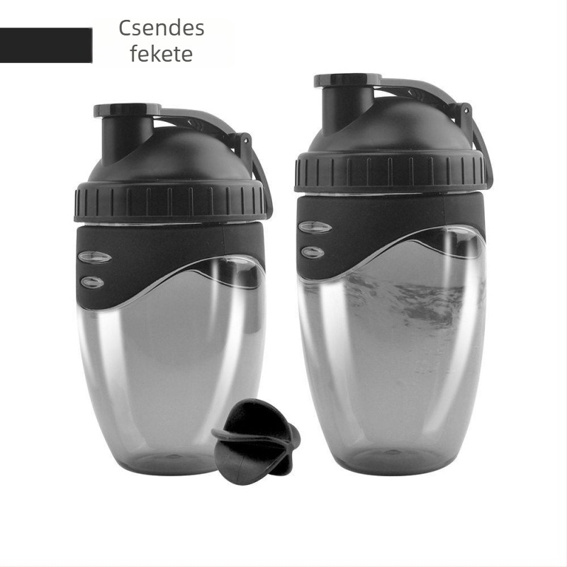500/700 ml magas hőmérsékletnek ellenálló shaker kültéri sportokra, műanyag tejshake keverő pohár golyóval, fehérje por pohár