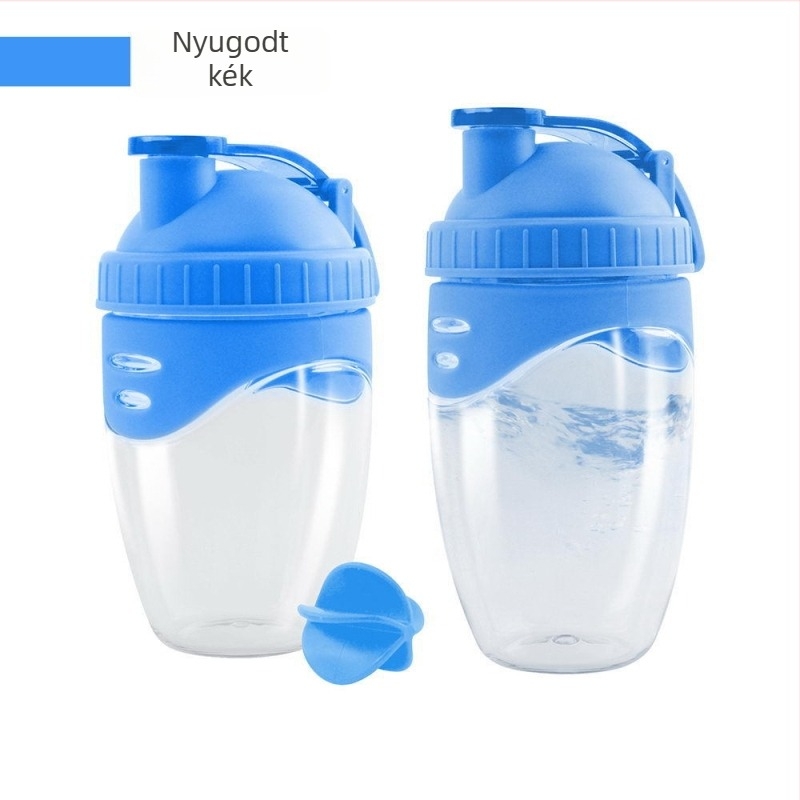 500/700 ml magas hőmérsékletnek ellenálló shaker kültéri sportokra, műanyag tejshake keverő pohár golyóval, fehérje por pohár