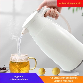 Üveg belsővel rendelkező termosz, modern minimalist dizájn, lehetőség logó testreszabására