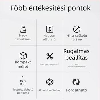 Asztali többfunkciós DIY univerzális kar kamera, telefon, világítás és mikrofon számára