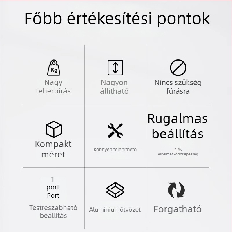 Asztali többfunkciós DIY univerzális kar kamera, telefon, világítás és mikrofon számára