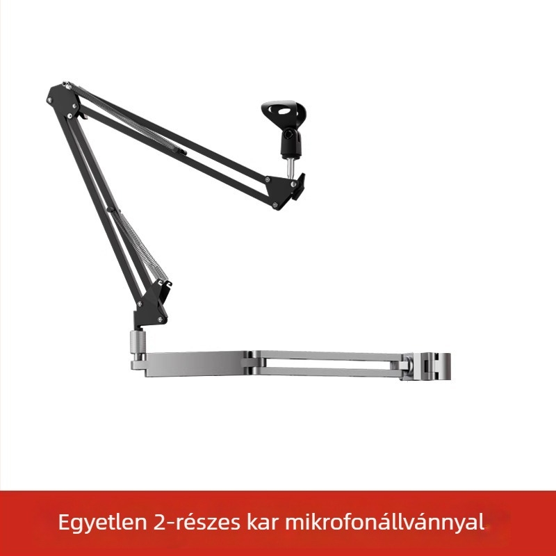Asztali többfunkciós DIY univerzális kar kamera, telefon, világítás és mikrofon számára