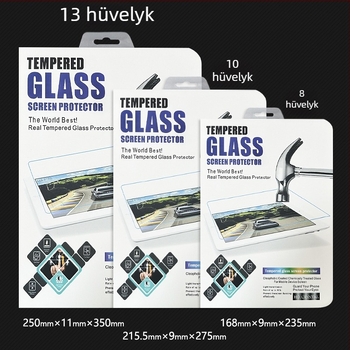 Tablettes blister csomagoló doboz védőfilmmel, 8–15 hüvelykig, 3D kivitel, HD védelem