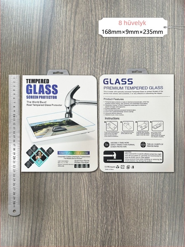 Tablettes blister csomagoló doboz védőfilmmel, 8–15 hüvelykig, 3D kivitel, HD védelem