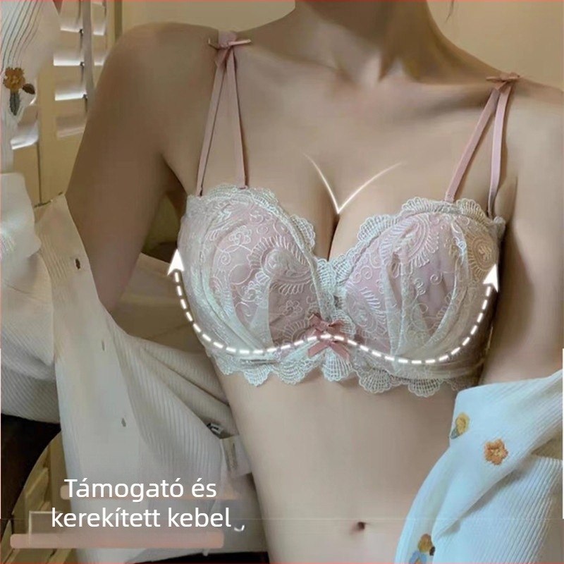 Japán stílusú merevítő nélküli, váll nélküli push-up tubus melltartó – hátsó formázó, állítható illeszkedés – készlet