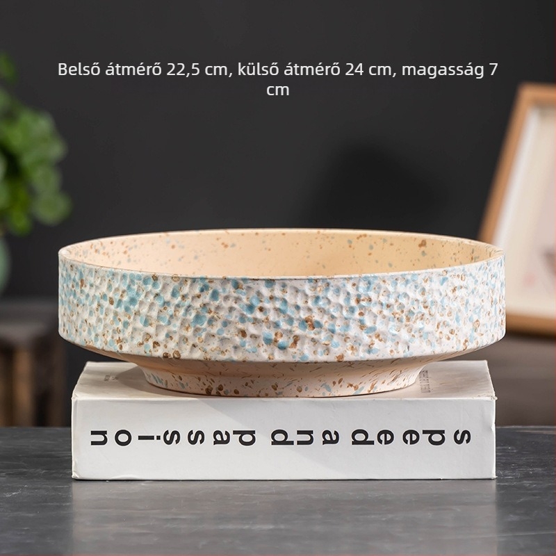 Kerámia hidroponikus virágtartó széles nyílással és nagy átmérővel, otthoni asztali használatra