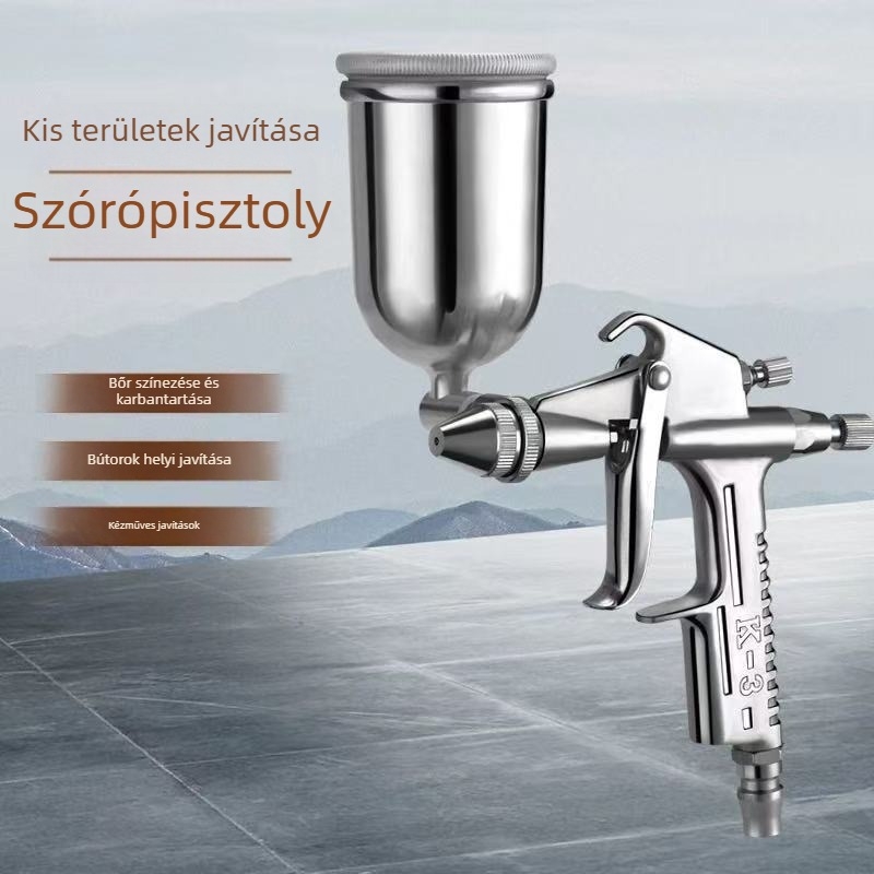 Hanshi W-71 pneumatikus festékpisztoly bútorok és autófényezéshez, nagy atomizációjú víz-víz permetezés technológia