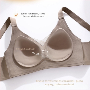 Eredeti, zselés emelő-formázó, varrás nélküli melltartó kis mellű nőknek, push-up, vezeték nélküli