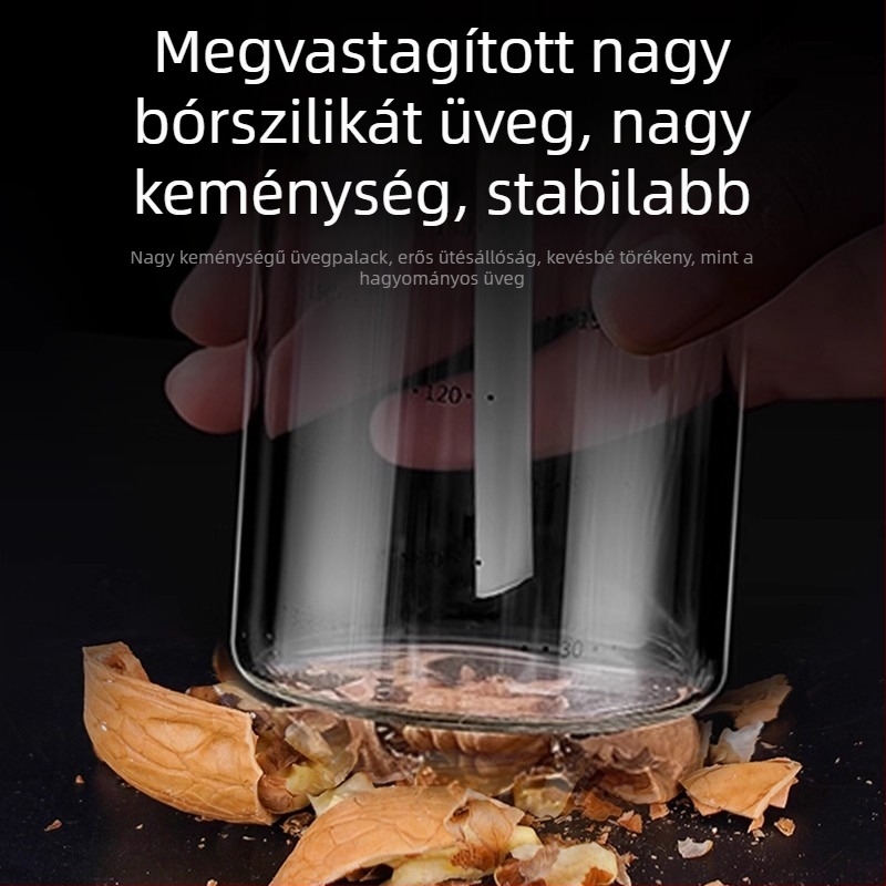 Üvegből készült ízesítő palack precíz adagolóval: oyster sauce, szójaszósz és ecet