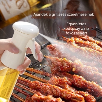 Üvegből készült olajspray palack, frissített modell, konyhai olajpermetező, szójaszósz és ecet számára, szivárgásmentes, permetezés-szabályozás