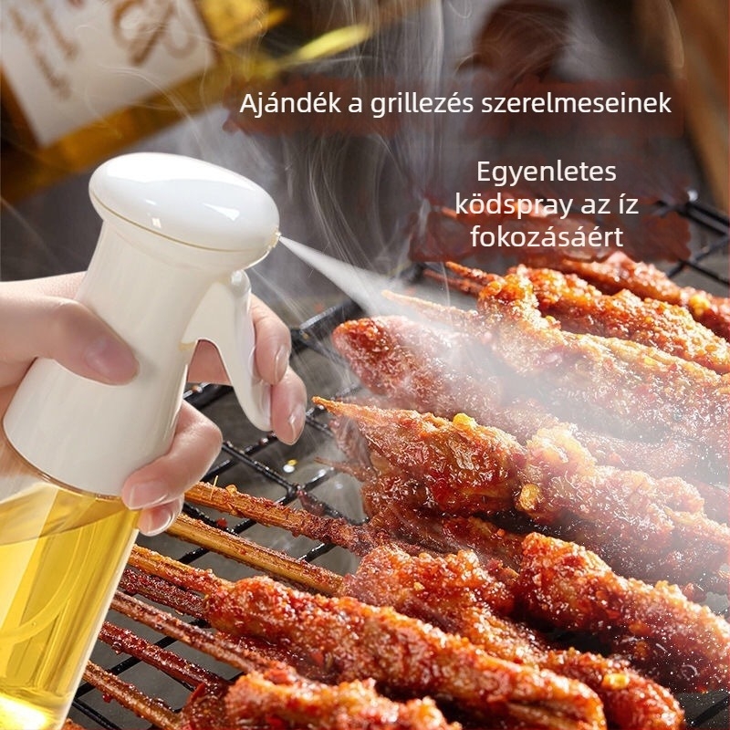 Üvegből készült olajspray palack, frissített modell, konyhai olajpermetező, szójaszósz és ecet számára, szivárgásmentes, permetezés-szabályozás