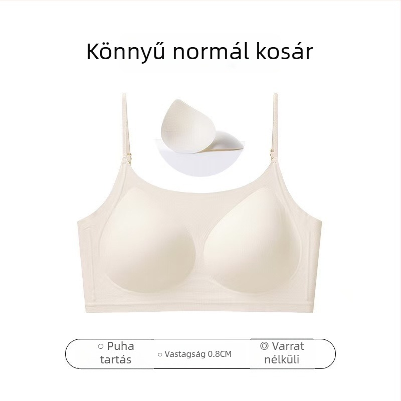 Varrás nélküli, láthatatlan melltartó, nude hátsó rész, vékony formázott kosarak, nylon-zselés anyag