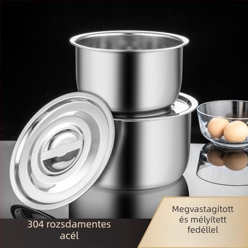 Otthoni zsír tároló, 304 rozsdamentes acélból, élelmiszer-minőségű, hűtőbarát, fedéllel