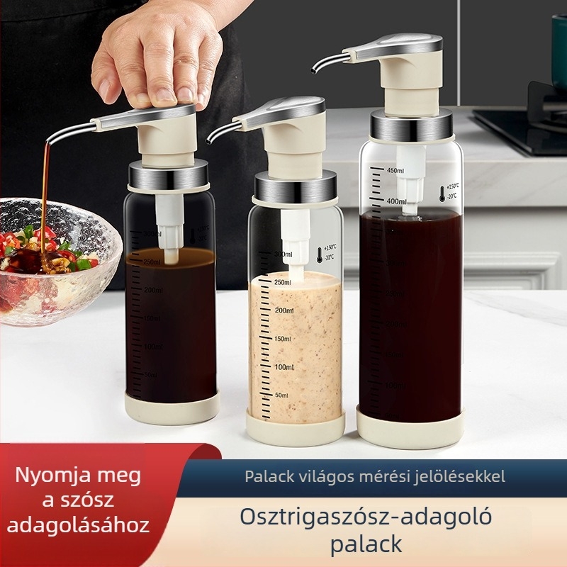 Boroszilíkat üveg osztriga szószhoz vákuumpumpával és préselővel a paradicsomszószhoz