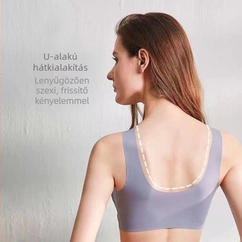 Csipkés thai latex sportmelltartó egybeépített, varrás nélküli, vezeték nélküli, futáshoz, kis mell számára