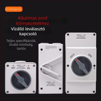 1/2/3/4P vízálló izoláló kapcsoló, háromfázisú kültéri forgó terheléskapcsoló, UKF sorozat, 20/35/63A