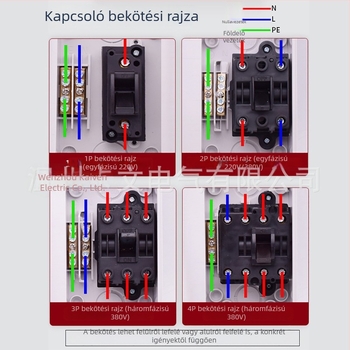 1/2/3/4P vízálló izoláló kapcsoló, háromfázisú kültéri forgó terheléskapcsoló, UKF sorozat, 20/35/63A