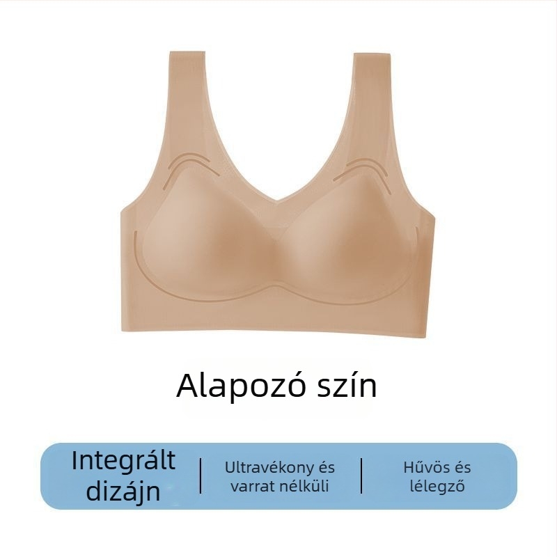 Varrás nélküli női fehérnemű, mellény-stílusú, koreai stílus, acélgyűrű nélkül, kis mellekhez, push-up hatás, vékony és kényelmes, géppel mosható