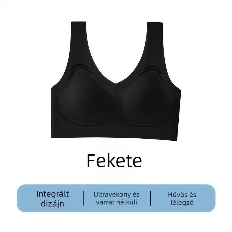 Varrás nélküli női fehérnemű, mellény-stílusú, koreai stílus, acélgyűrű nélkül, kis mellekhez, push-up hatás, vékony és kényelmes, géppel mosható