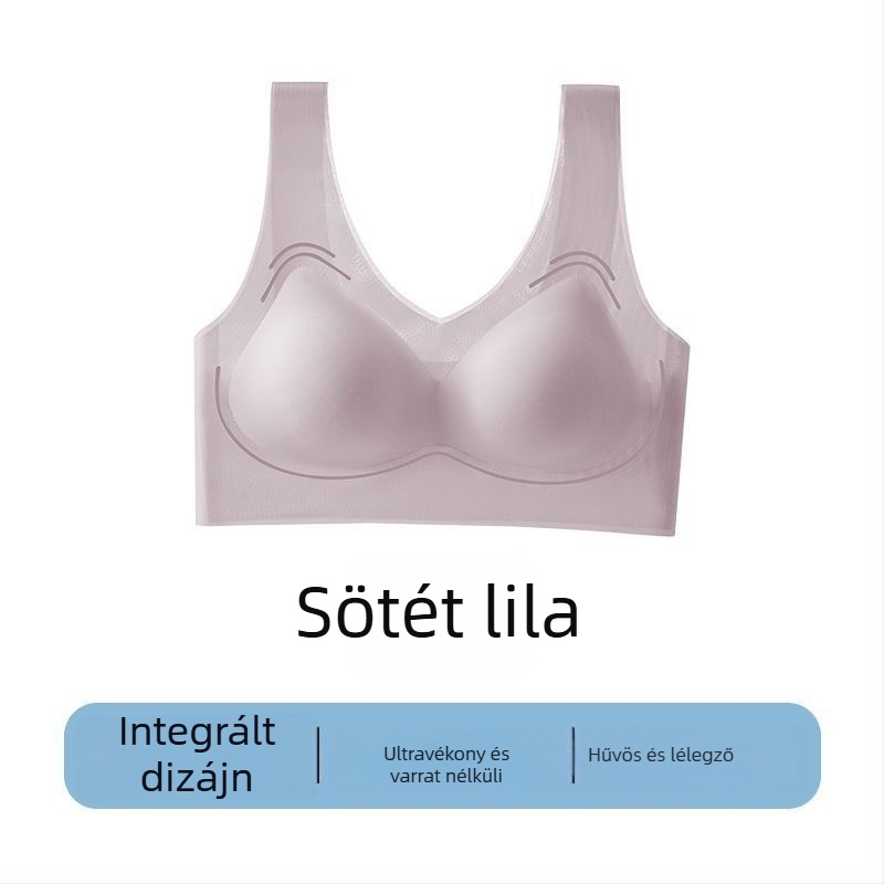 Varrás nélküli női fehérnemű, mellény-stílusú, koreai stílus, acélgyűrű nélkül, kis mellekhez, push-up hatás, vékony és kényelmes, géppel mosható