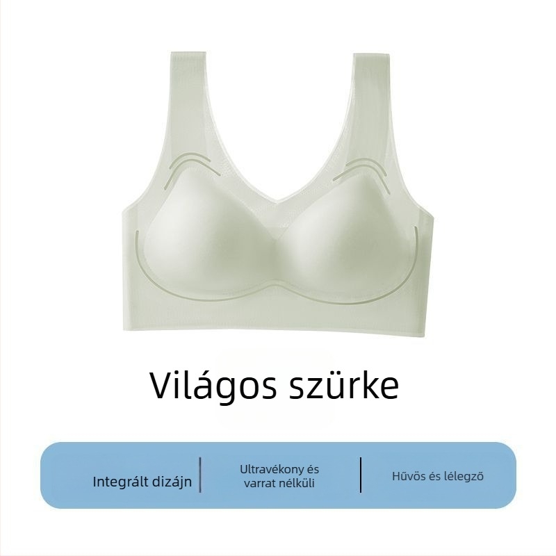 Varrás nélküli női fehérnemű, mellény-stílusú, koreai stílus, acélgyűrű nélkül, kis mellekhez, push-up hatás, vékony és kényelmes, géppel mosható