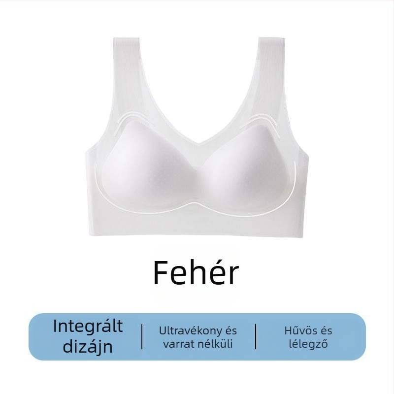 Varrás nélküli női fehérnemű, mellény-stílusú, koreai stílus, acélgyűrű nélkül, kis mellekhez, push-up hatás, vékony és kényelmes, géppel mosható
