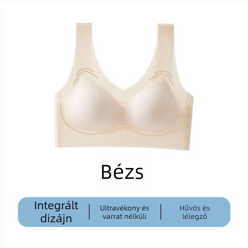 Varrás nélküli női fehérnemű, mellény-stílusú, koreai stílus, acélgyűrű nélkül, kis mellekhez, push-up hatás, vékony és kényelmes, géppel mosható