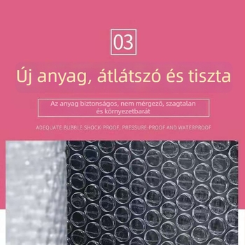 LDPE buborékfólia, 30 cm szélesség, antistatikus, hossz 40–110 m