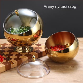 Rozsdamentes acél szósz tál hot pot és malatang számára, arany szín, kereskedelmi használatra