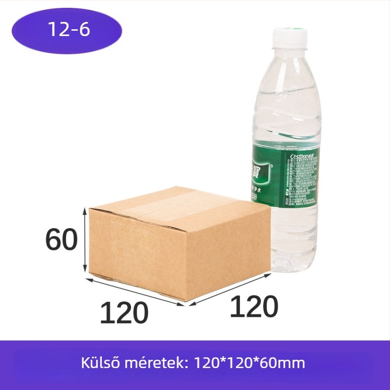 Félmagasságú négyszögletes doboz, rendkívül merev hullámkarton, sík csomagolás szállításhoz