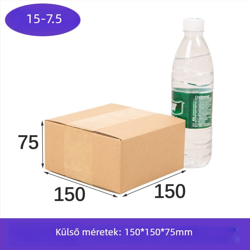 Félmagasságú négyszögletes doboz, rendkívül merev hullámkarton, sík csomagolás szállításhoz