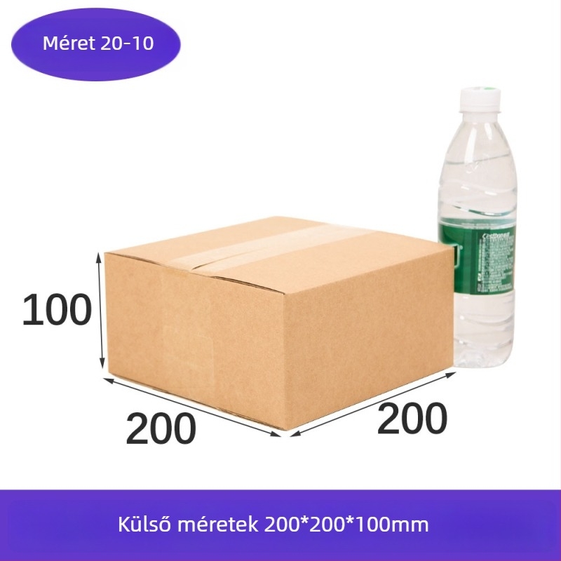 Félmagasságú négyszögletes doboz, rendkívül merev hullámkarton, sík csomagolás szállításhoz