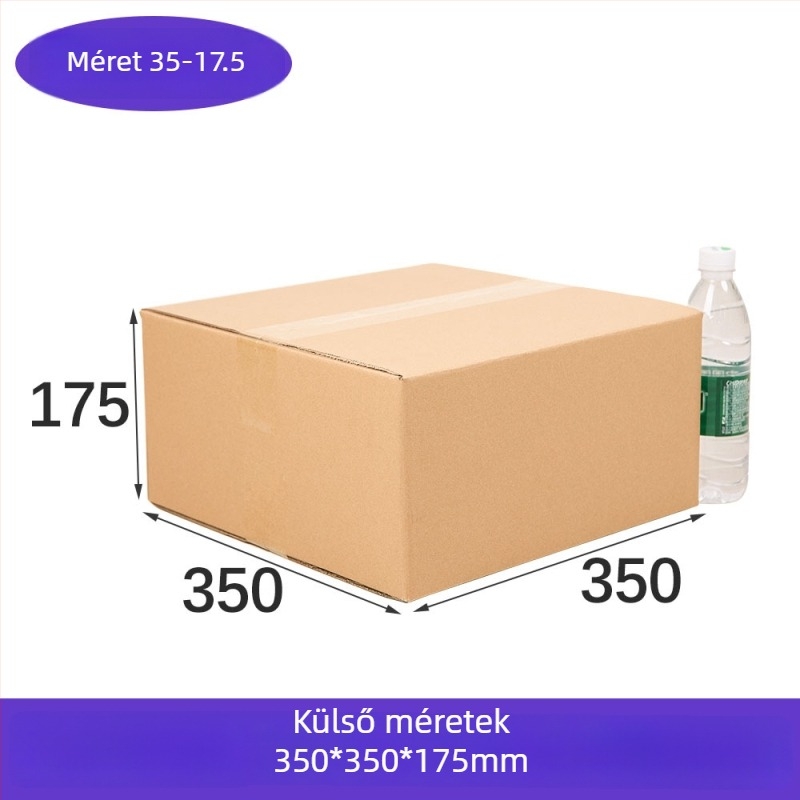 Félmagasságú négyszögletes doboz, rendkívül merev hullámkarton, sík csomagolás szállításhoz