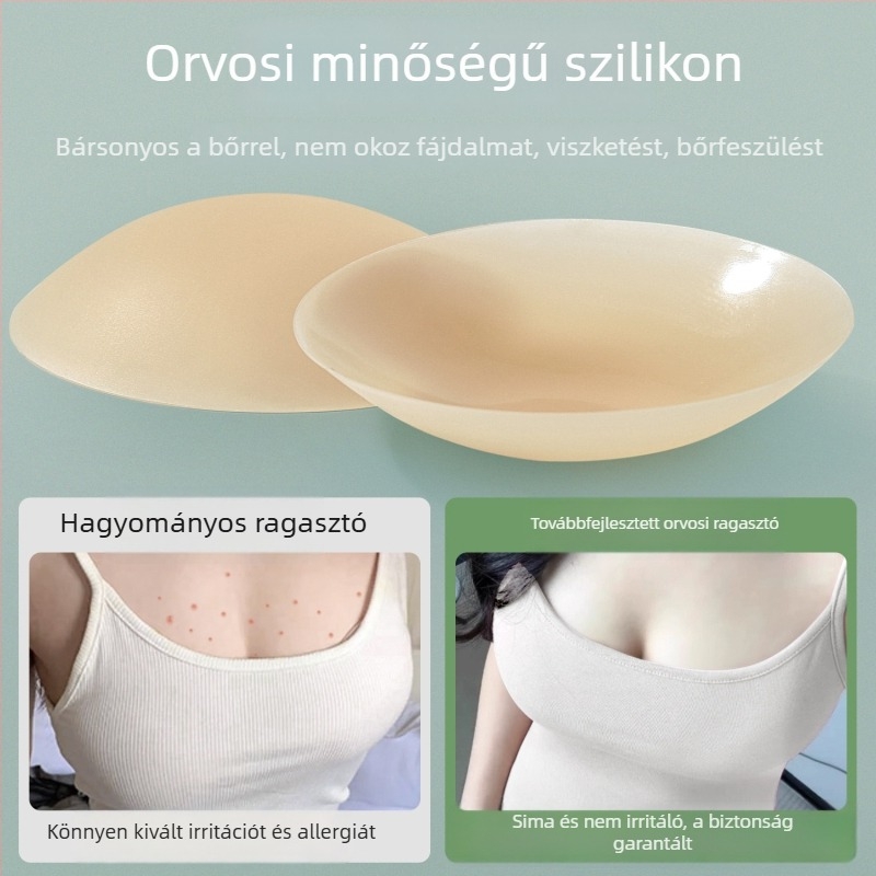 Orvosi minőségű szilikon mellbimbóvédők nők számára, ultra vékony, lélegző, láthatatlan, többször használható
