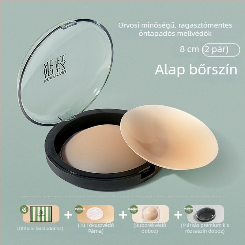Orvosi minőségű szilikon mellbimbóvédők nők számára, ultra vékony, lélegző, láthatatlan, többször használható