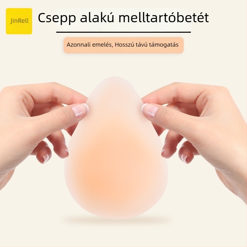 Szilikon melltapasz - ultra vékony, észrevehetetlen, nyommentes, emelő hatású, csepp alakú