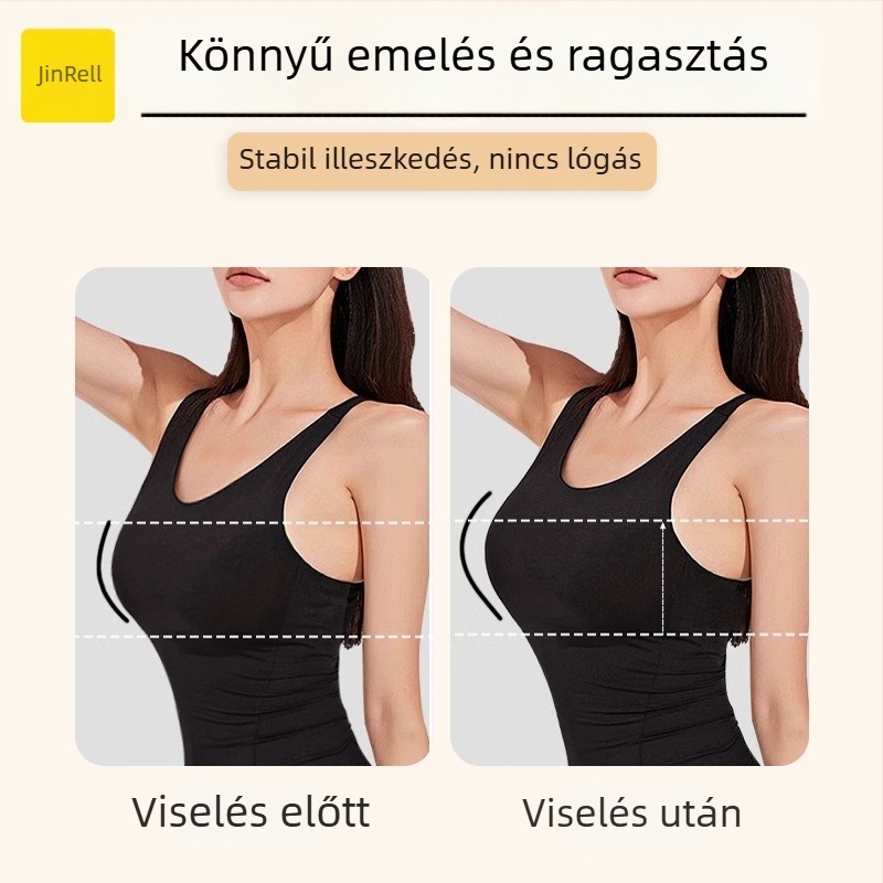 Szilikon melltapasz - ultra vékony, észrevehetetlen, nyommentes, emelő hatású, csepp alakú