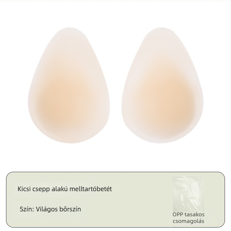 Szilikon melltapasz - ultra vékony, észrevehetetlen, nyommentes, emelő hatású, csepp alakú