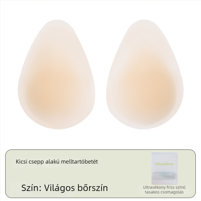 Szilikon melltapasz - ultra vékony, észrevehetetlen, nyommentes, emelő hatású, csepp alakú