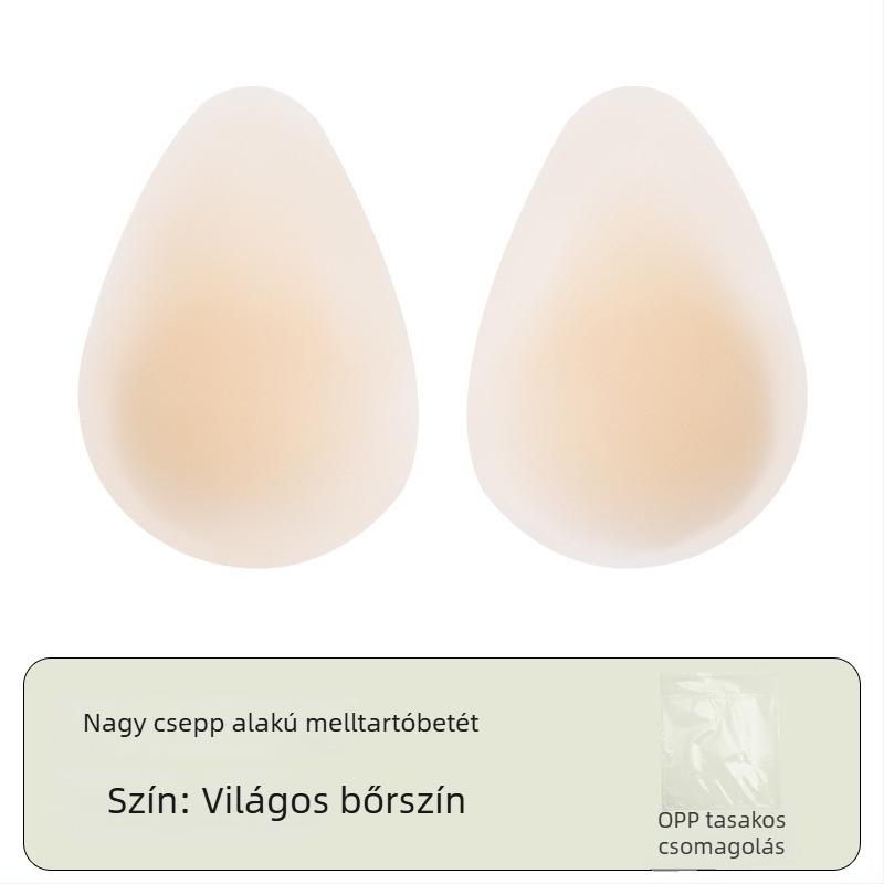 Szilikon melltapasz - ultra vékony, észrevehetetlen, nyommentes, emelő hatású, csepp alakú