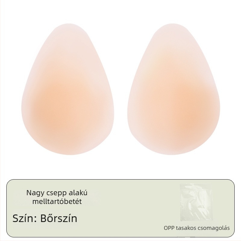 Szilikon melltapasz - ultra vékony, észrevehetetlen, nyommentes, emelő hatású, csepp alakú